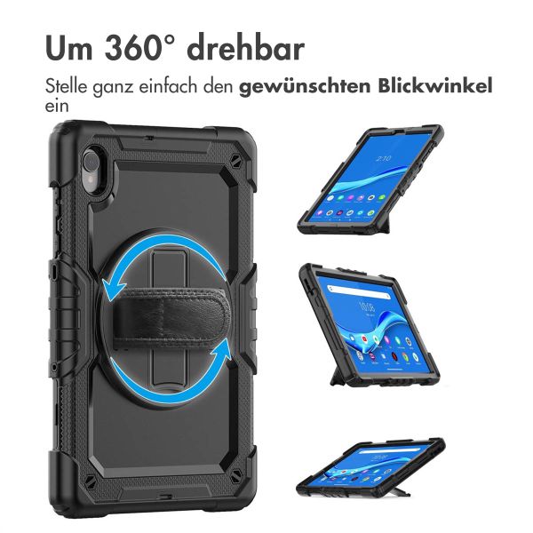 imoshion Tablet Cover mit Handriemen und Schulterriemen für das Lenovo M10 Plus / M10 FHD Plus - Schwarz