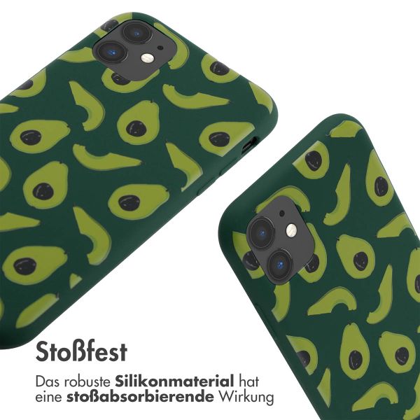 imoshion Silikonhülle design mit Band für das iPhone 11 - Avocado Green