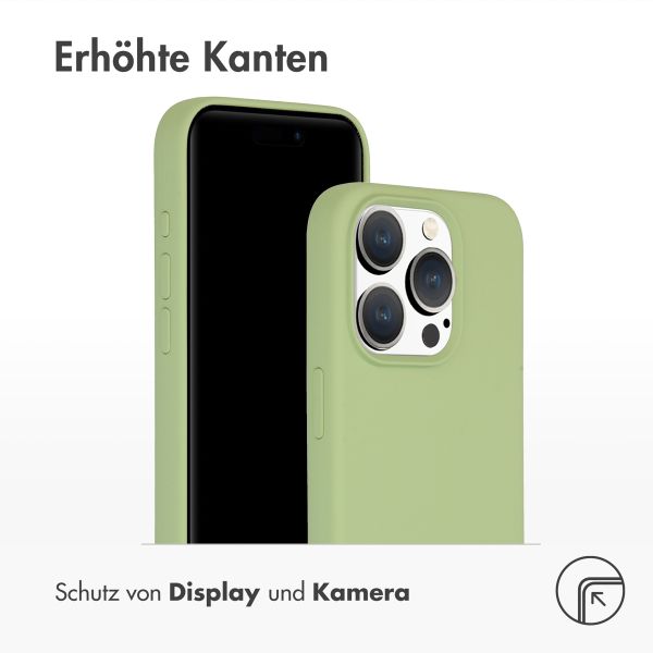 Accezz Liquid Silikoncase mit MagSafe Apple iPhone 15 Pro - Grün