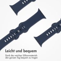 imoshion Silikon-Armband⁺ für  Apple Watch Series 1 t/m 9 / SE (38/40/41 mm) | Series 10 / 11 (42 mm) - Größe S/M - Midnight