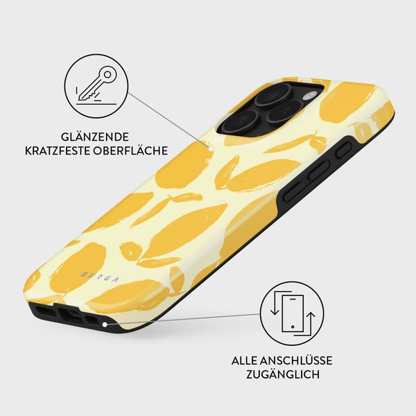 Burga Tough Back Cover für das iPhone 16 Pro - Lemon Tart