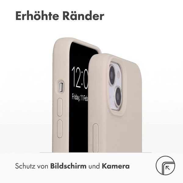 Accezz Liquid Silikoncase mit MagSafe Apple iPhone 14 / 13 - Stone