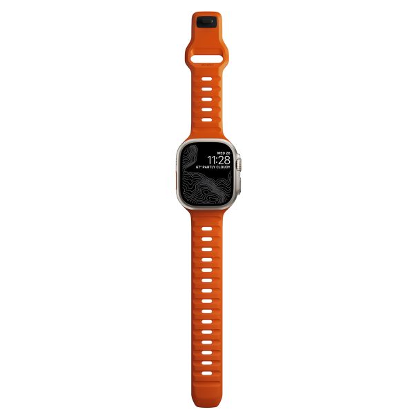 Nomad Sport Armband FKM für das  Apple Watch Series 1 t/m 11 / SE / Ultra (44/45/46/49 mm) - Ultra Orange