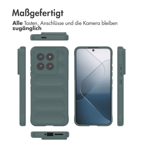 imoshion EasyGrip Back Cover für das Xiaomi 14 Pro - Dunkelgrün