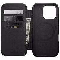 Nomad Modern Leather Folio Klapphülle für das Apple iPhone 16 Pro - Brown