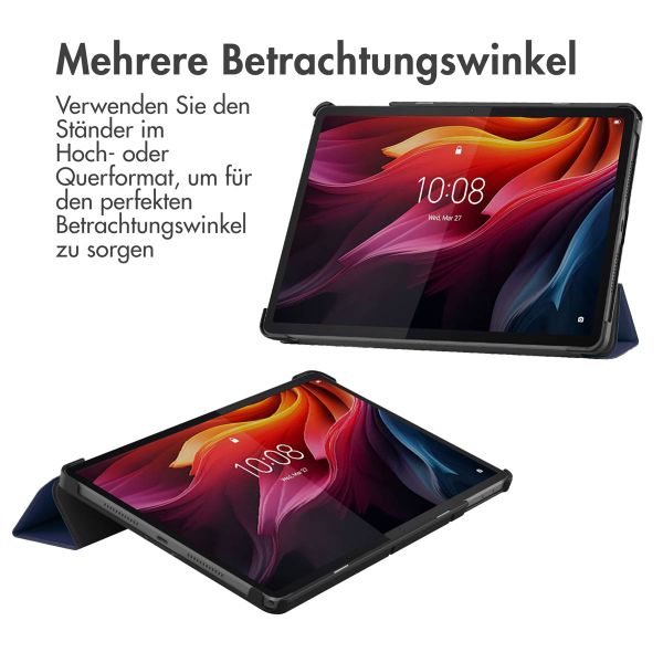 imoshion Trifold Klapphülle Lenovo Tab K11 Plus - Dunkelblau