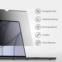 Accezz Magnetische Privacy Displayschutzfolie für MacBook Air 13 Zoll (2022) / Air 13 Zoll (2024) M3 chip - A2681 / A3113