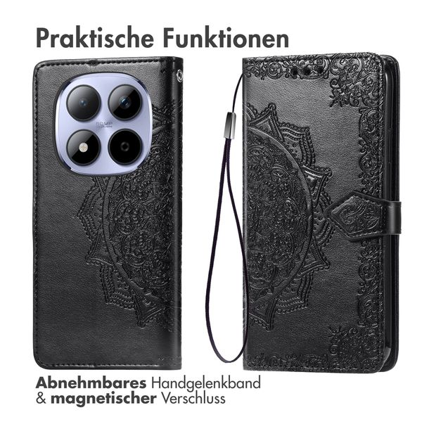 imoshion Mandala Klapphülle Xiaomi Redmi Note 15 Pro Plus (5G) - Schwarz