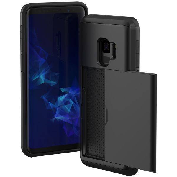 imoshion Backcover mit Kartenfach für das Samsung Galaxy S9 - Schwarz