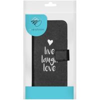 imoshion Design TPU Klapphülle Galaxy A21s - Live Laugh Love