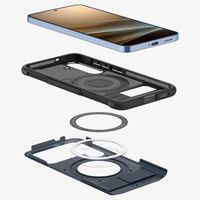Spigen Slim Armor™ Case MagSafe für das Samsung Galaxy S25 - Metal Slate