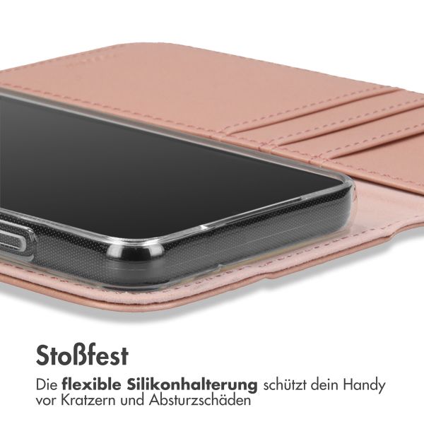 Accezz Wallet TPU Klapphülle Apple iPhone 13 Pro - Rosé gold