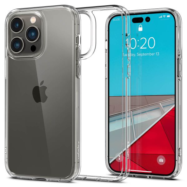 Spigen Crystal Hybrid Backcover für das iPhone 14 Pro Max - Transparent