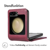 imoshion Luxuriöse Klapphülle Samsung Galaxy Z Flip 6 - Bordeaux
