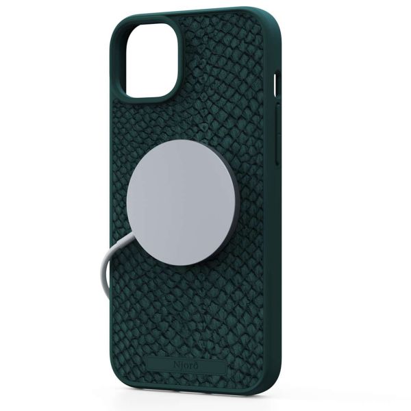 Njorð Collections Salmon Leather MagSafe Case für das iPhone 15 Plus - Green