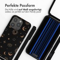 imoshion Silikonhülle design mit Band für das iPhone 15 Pro - Sky Black