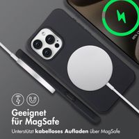 imoshion Color Backcover mit abnehmbarem Handykette und MagSafe Apple iPhone 15 Pro Max - Schwarz