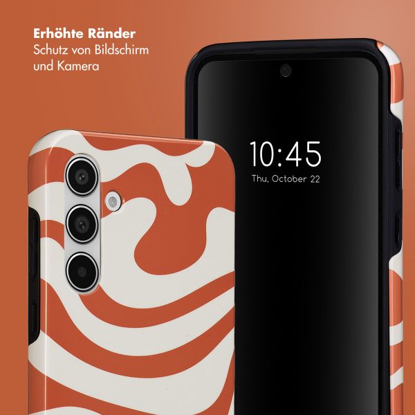 Selencia Vivid Tough Back Cover für das Samsung Galaxy A55 - Dream Swirl Orange