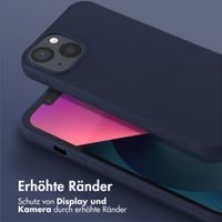 Selencia SilikonHülle mit abnehmbarem Band Apple iPhone 13 - Dunkelblau