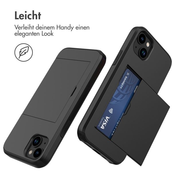 imoshion ﻿Backcover mit Kartenfach für das Apple iPhone 14 Plus - Schwarz