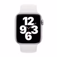 Apple Silikon Solo Loop für das  Apple Watch | 38/40/41/42 mm - Größe 3 - White