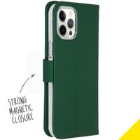 Accezz Wallet TPU Klapphülle Apple iPhone 12 Pro Max - Grün