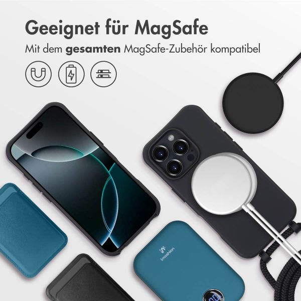 imoshion Color Backcover mit abtrennbarem Band MagSafe für das iPhone 16 Pro Max - Black