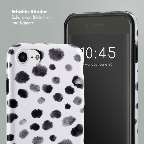 Selencia Vivid Tough Back Cover für das iPhone SE (2022 / 2020) / 8 / 7 / 6(s) - Trendy Leopard