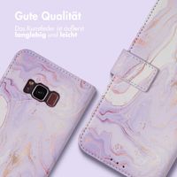 imoshion ﻿Design Klapphülle für das Samsung Galaxy S8 - Purple Marble