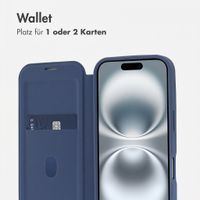 imoshion Transparente Bookcase mit MagSafe Apple iPhone 16 - Blau