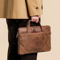 Accezz Leather Laptoptasche 16 Zoll - Cognac