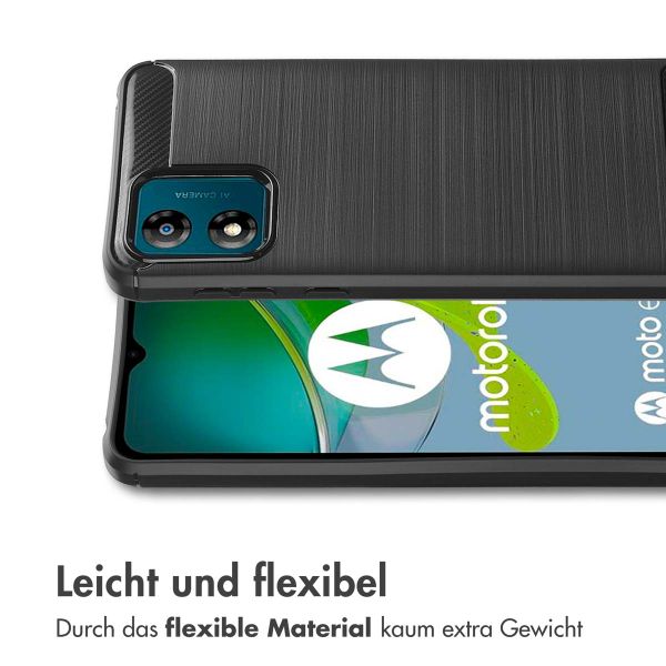 imoshion Brushed Back Cover für das Motorola Moto E13 - Schwarz