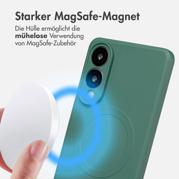 imoshion Color Back Cover mit MagSafe Samsung Galaxy S25 Edge - Dunkelgrün