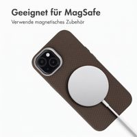 Accezz Mesh Backcover mit MagSafe Apple iPhone 15 - Braun