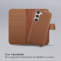 Selencia Olyn Abnehmbare Bookcase mit MagSafe Samsung Galaxy S23 - Braun