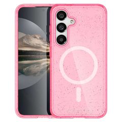 imoshion Sparkle Back Cover mit MagSafe Samsung Galaxy S25 Plus - Rosa