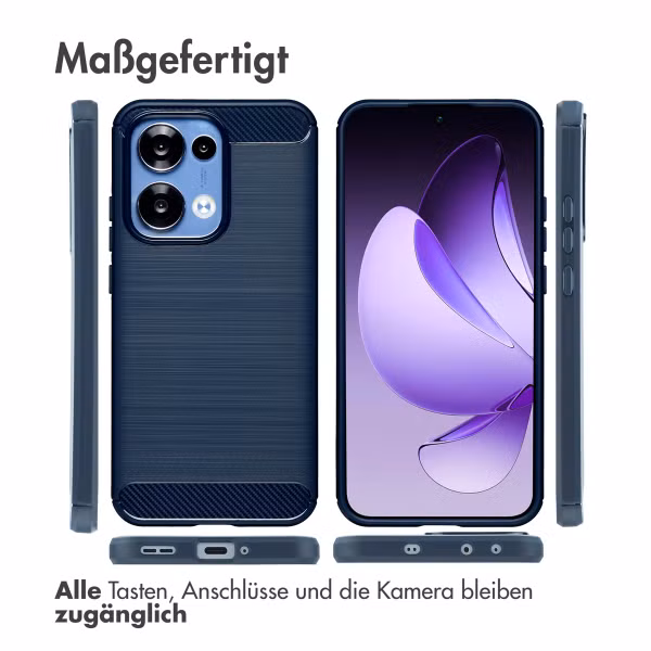 imoshion Brushed Back Cover Oppo Reno 13 - Dunkelblau