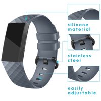 imoshion Silikonband für das  Fitbit Charge 3 / 4 - Grau
