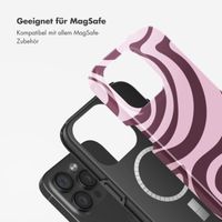 Selencia Vivid Rückabdeckung mit MagSafe Apple iPhone 15 Pro - Wavy Swirl Pink Plum