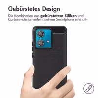 imoshion Brushed Back Cover Motorola Edge 40 Neo - Schwarz