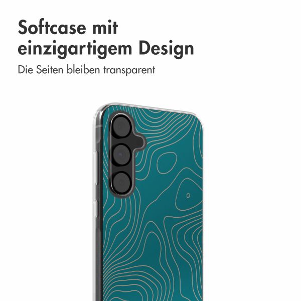 imoshion Design Hülle Samsung Galaxy A55 - Topo Turquoise