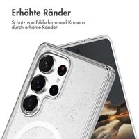 imoshion Sparkle Back Cover mit MagSafe Samsung Galaxy S25 Ultra - Glitzer Transparent