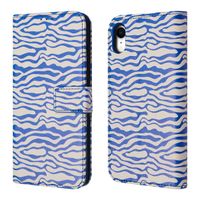 imoshion ﻿Design Klapphülle für das iPhone Xr - White Blue Stripes