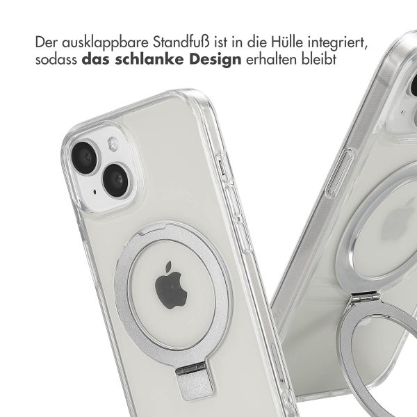 Accezz Ring Stand Backcover mit MagSafe Apple iPhone 15 - Transparent
