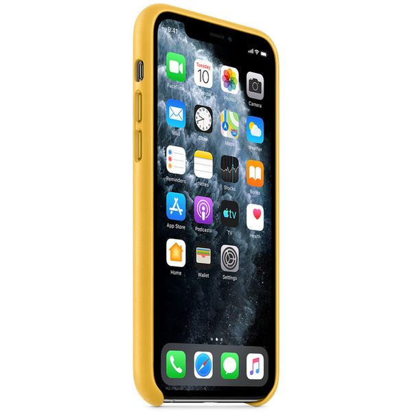 Apple Leder-Case Meyer Lemon für das Apple iPhone 11 Pro