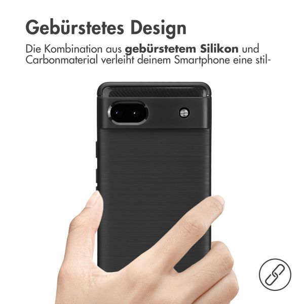 imoshion Brushed Back Cover für das Google Pixel 6a - Schwarz