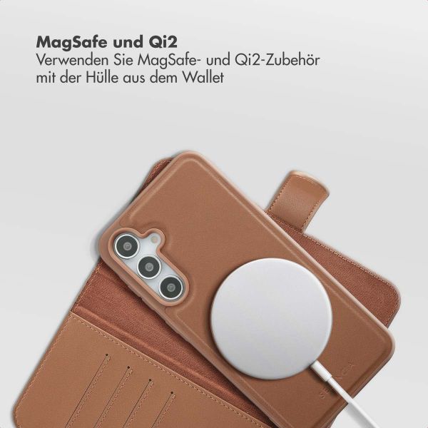 Selencia Olyn Abnehmbare Bookcase mit MagSafe Samsung Galaxy A35 / A55 - Braun