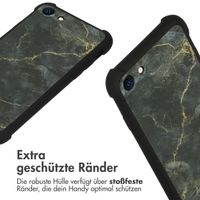 imoshion Design Hülle mit Band für das iPhone SE (2022 / 2020) / 8 / 7 - Black Marble