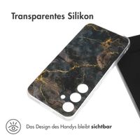 imoshion Design Hülle für das Samsung Galaxy S24 - Black Marble