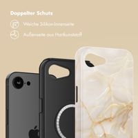 Selencia Vivid Rückabdeckung mit MagSafe Apple iPhone 16e - Golden Beige Marble